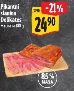 Albert Pikantní slanina Delikates nabídka