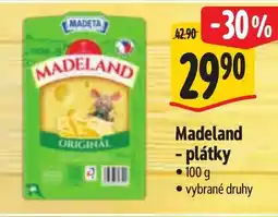 Albert Madeland - plátky nabídka