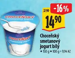 Albert Choceňský smetanový jogurt bílý nabídka