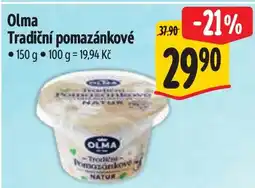 Albert Olma Tradiční pomazánkové nabídka
