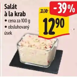 Albert Salát à la krab nabídka
