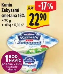 Albert Kunin Zakysaná smetana 15% nabídka