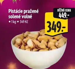 Albert Pistácie pražené solené volné nabídka