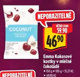 Albert Emma Kokosové kostky v mléčné čokoládě nabídka
