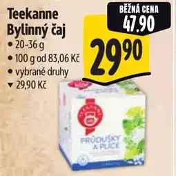 Albert Teekanne Bylinný čaj nabídka