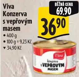 Albert Viva Konzerva s vepřovým masem nabídka