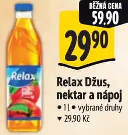 Albert Relax Džus, nektar a nápoj nabídka
