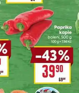 Billa Paprika kapie balení, 500 g nabídka
