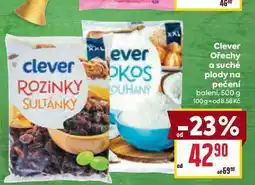 Billa Clever Ořechy a suché plody na pečení baleni, 500 g nabídka