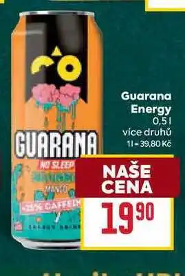 Billa Guarana Energy 0,5l nabídka