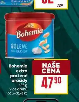 Billa Bohemia extra pražené arašídy 135 g nabídka