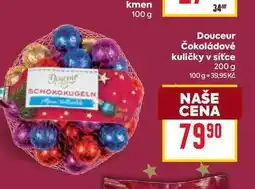 Billa Douceur Čokoládové kuličky v síťce 200 g nabídka