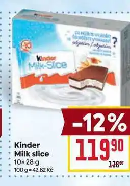 Billa Kinder Milk slice 10x28 g nabídka