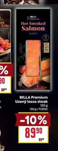 Billa BILLA Premium Uzený losos steak 125 g nabídka