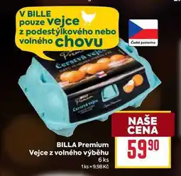 Billa BILLA Premium Vejce z volného výběhu 6 ks nabídka