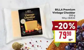 Billa BILLA Premium Vintage Cheddar 200 g nabídka