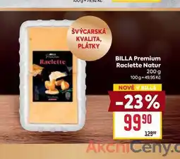 Billa BILLA Premium Raclette Natur 200 g nabídka