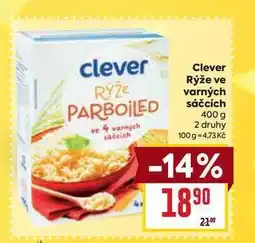 Billa Clever Rýže ve varných sáčcích 400 g nabídka