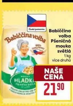 Billa Babiččina volba Pšeničná mouka světlá 1 kg nabídka