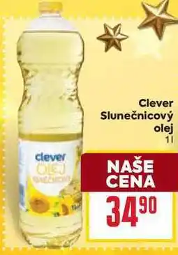 Billa Clever Slunečnicový olej 1l nabídka