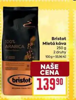 Billa Bristot Mletá káva 250 g nabídka