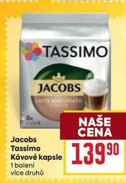 Billa Tassimo Kávové kapsle 1 balení nabídka