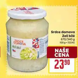 Billa Srdce domova Zelí bílé 670/340 g nabídka