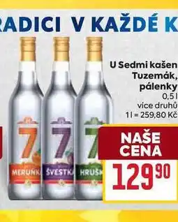 Billa U Sedmi kašen Tuzemák, pálenky 0,5l nabídka