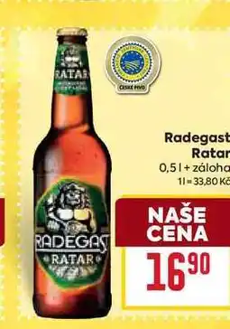 Billa Radegast Ratar 0,5l nabídka