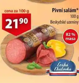 CBA Pivní salám, 100 g nabídka