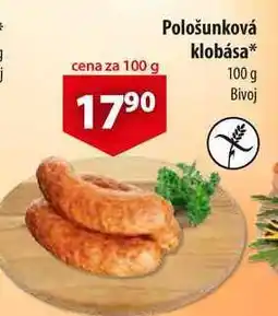 CBA Pološunková klobása, 100 g nabídka