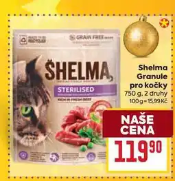 Billa Shelma Granule pro kočky 750 g nabídka