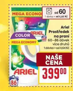 Billa Ariel Prostředek na praní 60-86 dávek nabídka