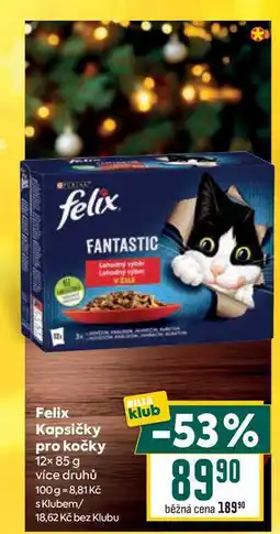 Billa Felix Kapsičky pro kočky 12x 85 g nabídka