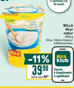 Billa BILLA Skyr natur 500 g nabídka