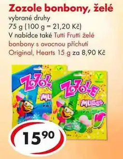 CBA Zozole bonbony, želé, 75 g nabídka