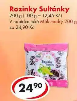 CBA Rozinky Sultánky, 200 g nabídka