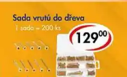 CBA Sada vrutů do dřeva, 1 sada - 200 ks nabídka