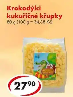 CBA Krokodýlci kukuřičné křupky, 80 g nabídka