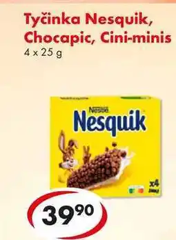 CBA Tyčinka Nesquik, Chocapic, Cini-minis, 4x 25 g nabídka
