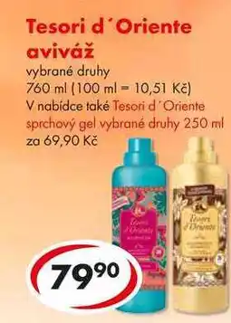 CBA Tesori d'Oriente aviváž, 760 ml nabídka