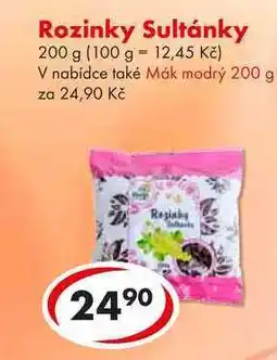 CBA Rozinky Sultánky, 200 g nabídka