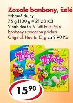 CBA Zozole bonbony, želé, 75 g nabídka