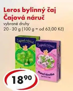 CBA Leros bylinný čaj Čajová náruč, 20-30 g nabídka
