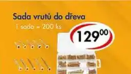 CBA Sada vrutú do dřeva, 1 sada - 200 ks nabídka