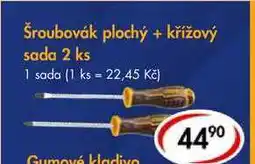 CBA Šroubovák plochý + křížový sada 2 ks nabídka