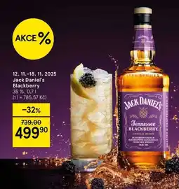 Tesco Jack Daniel's Blackberry 35 %, 0.7 l nabídka