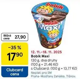 Tesco Bobík Maxi, 130 g, dva druhy nabídka
