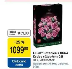Tesco LEGO Botanicals 10374 Kytice růžových růží 18+, 789 kostek nabídka