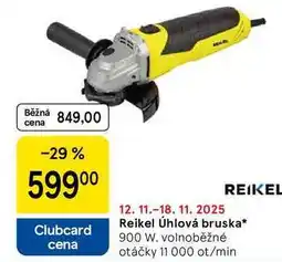 Tesco Reikel Úhlová bruska, 900 W, volnoběžné otáčky 11 000 ot/min nabídka
